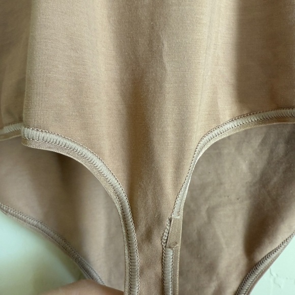 Skims Fits Everybody Square Neck Thong Bodysuit Sienna Brown Women Size Large - Picture 8 of 10